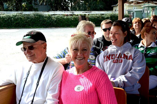 Narrated Historic Savannah Sightseeing Trolley Tour - Forsyth Park: photos, flowers, and a fountain with personality