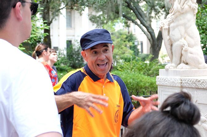 Savannah 101, a History Tour (by Walk With Me Savannah Tours) - St. John the Baptist to Lafayette Square: faith, electricity, and famous locals