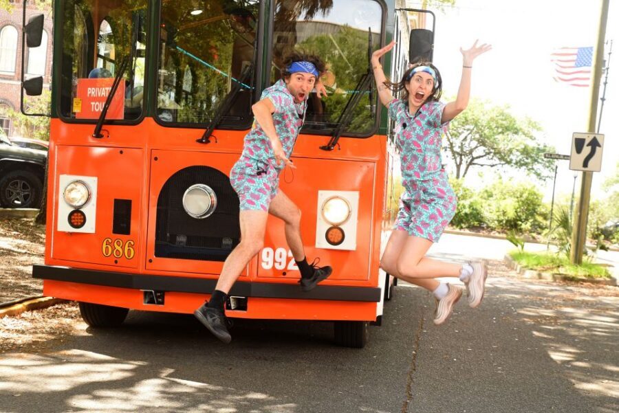 Savannah: "Savannah for Morons" Comedy Trolley Tour - Forrest Gump Bench Selfies and Other Pop-Culture Detours