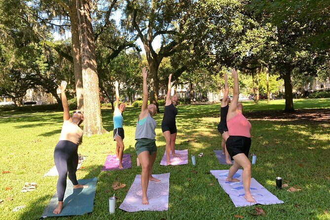 Yoga in Forsyth Park - Weather reality check: the park changes the plan